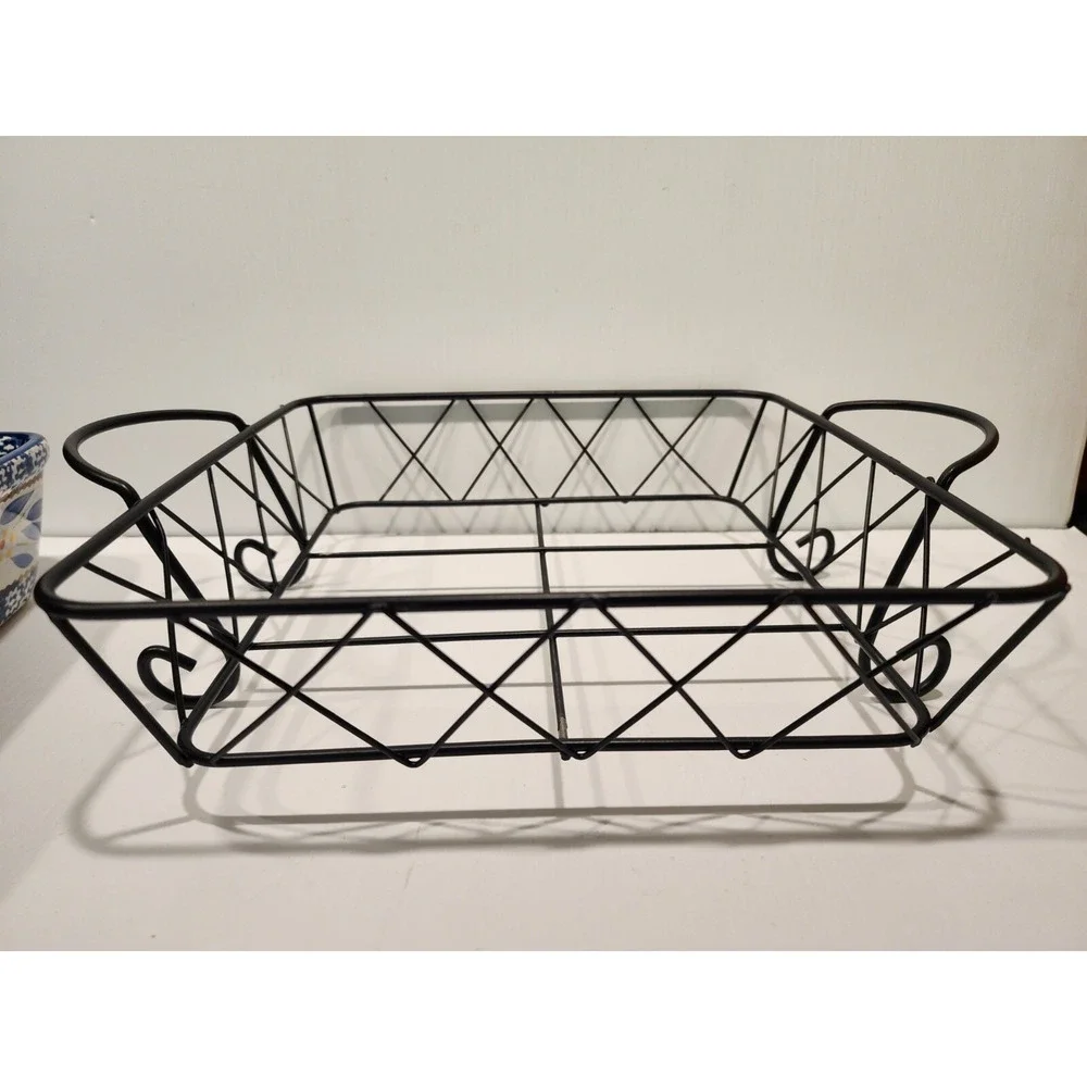 Temp-tations by Tara Old World‎ Blue 2.5 quart  Baking Dish with rack  NEW